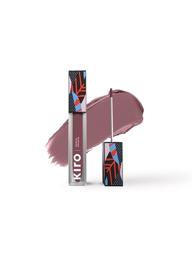 Kiro Non-Stop Airy Matte Liquid Lipstick - Brown Sugar, 5ml | Super-Pigmented, Long-Lasting, hydrating | Waterproof, Smudge-Proof, Lightweight | Infused with Avocado & Apricot Oil - Image 1